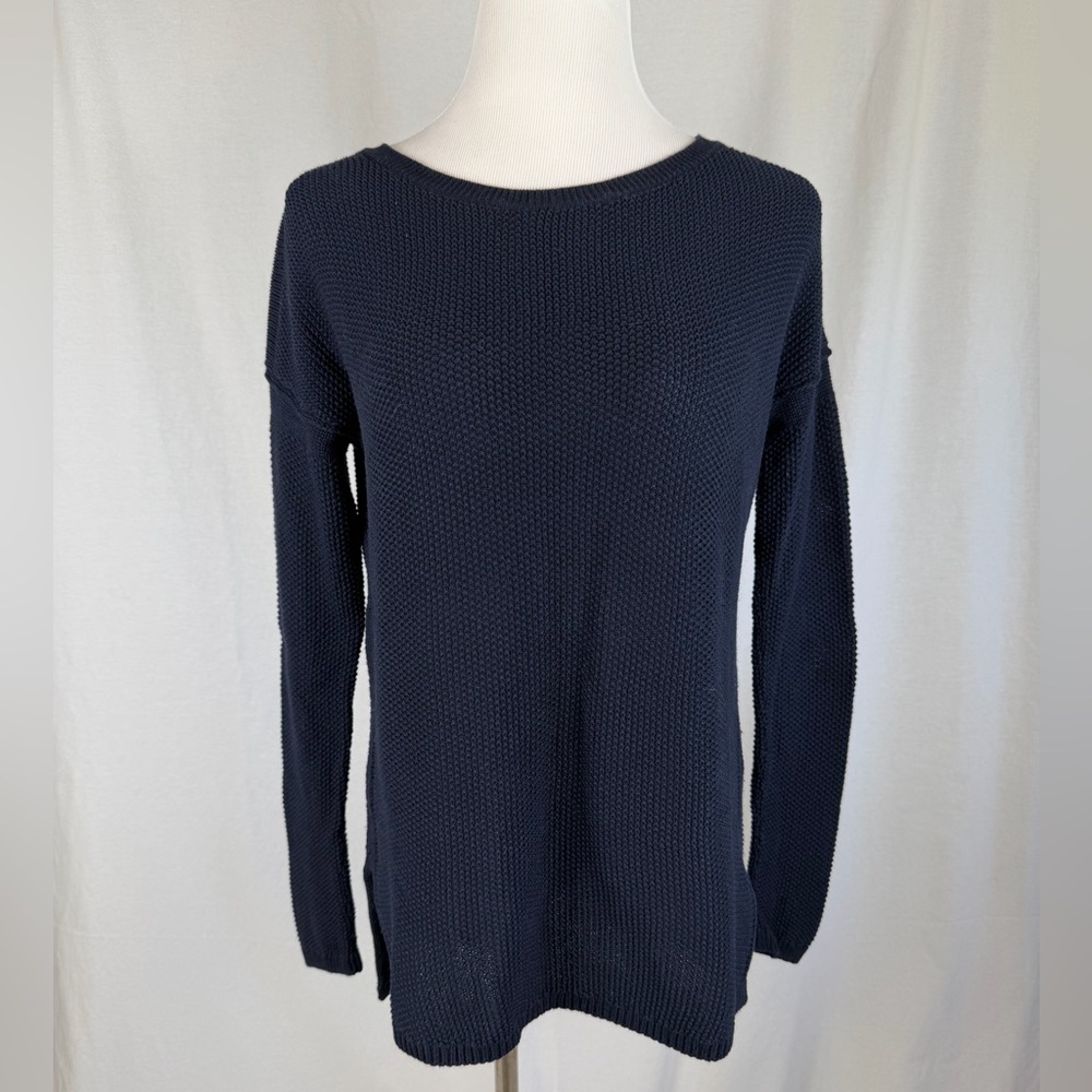 Vince Navy Blue Cotton/Cashmere Sweater (perfect for Spring!)